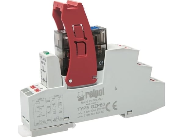 Relpol PUSH-IN 1P 16A 24 VDC AgNi-liitäntärele PI85P-024DC-M41G-PS-2011 864848