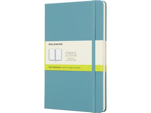 Moleskine Notebook Classic Large, ulinjeret Reef Blue