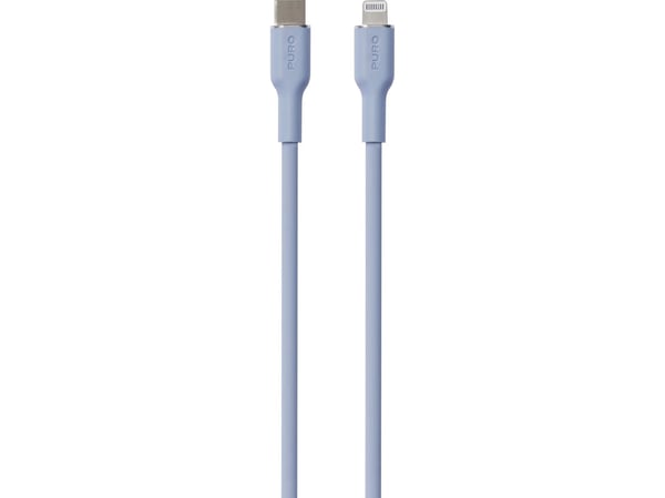 PURO PUCAPLTUSBCICONLBLUE, 1,5 m, Lightning, USB C, Hankjønn, Hankjønn, Blå