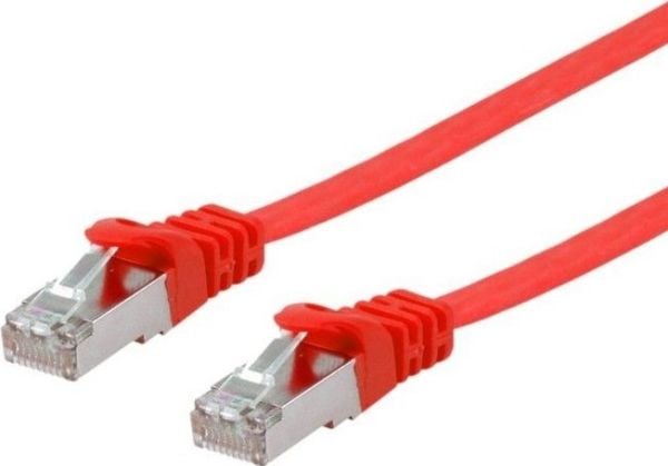 Equip 607627, 0,5 m, Cat6a, U/FTP (STP), RJ-45, RJ-45, Rød