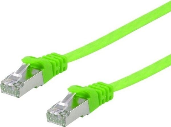 Equip 607640, 1 m, Cat6a, U/FTP (STP), RJ-45, RJ-45, Grønn
