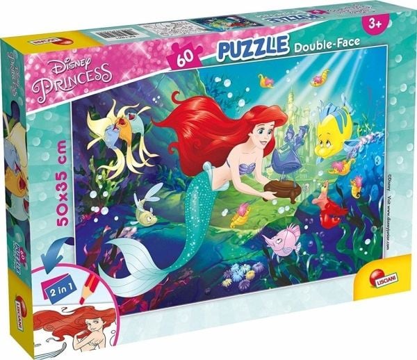 Lisciani Puzzle Df Plus 60 Little Mermaid, 4 År