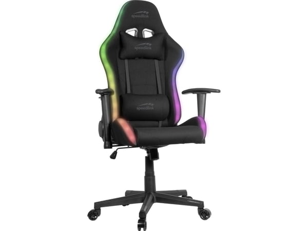 SPEEDLINK SL-660009-BK, PC-gamingstol, 150 kg, Polstret Sete, Polstret Rygg, Sort, Sort