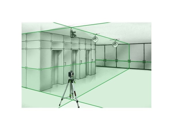 Laserliner CompactPlane-Laser 3G Pro, Avståndslasermätare, Svart, Grön, Grå, IP40, 30 m, 0,35 mm, 515 nm