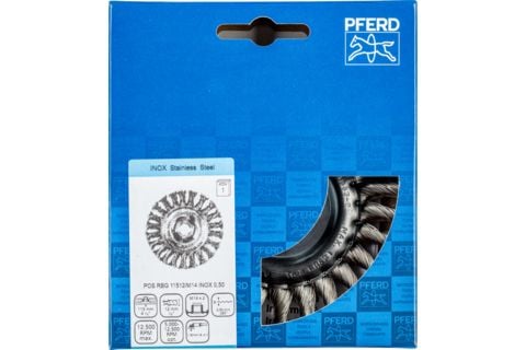 PFERD 43312008, Slipebørste, Universell, 12500 RPM, 11,5 cm, 12 mm, 1 stykker
