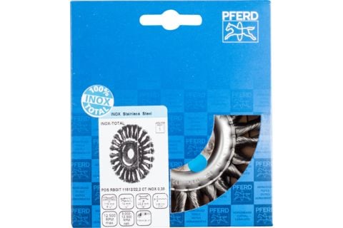 PFERD POS RBGIT 11512/22,2 CT INOX 0,35, 11,5 cm, 11,5 cm, Stål, Ikke-jernholdig metall, Bronse, Rustfritt stål, Aluminium, 12500 o/min