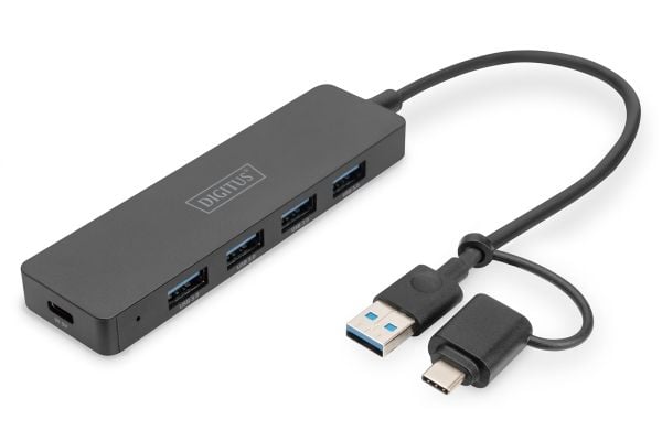 DIGITUS Slim Line - Dockningsstation - USB 3.0