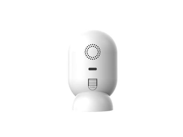 Beafon Flexy 2F, IP-sikkerhetskamera, Innendørs, Ledning & Trådløs, Amazon Alexa & Google Assistant, Bord, Sort, Hvit