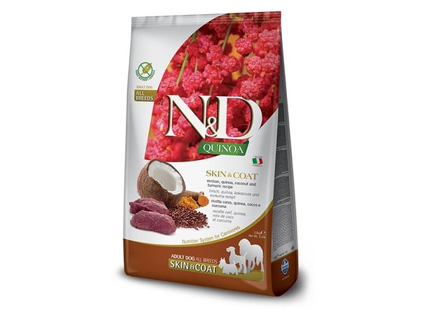 Farmina Pet Food N&D Quinoa, Aikuinen, Maxi (26 - 44kg), Keskikokoinen (11 -25 kg), Riista, 7 kg