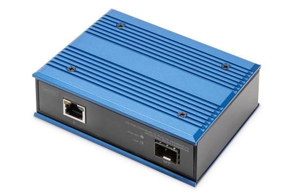 DIGITUS mediekonverter PoE SFP 10/100/1000Base-TX til 1000Base-FX