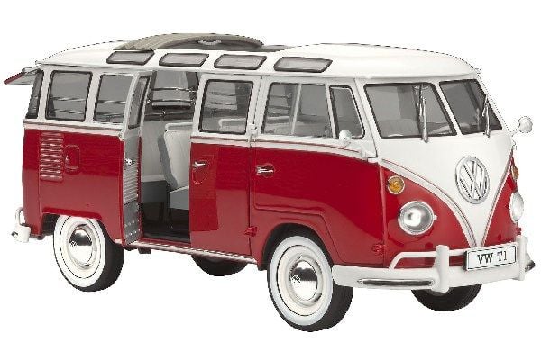 Revell Model Set Volkswagen T1 Samba Bus, Modellskåpbil, Monteringssats, 1:24, Volkswagen T1 Samba Bus, Väldigt utmanande, 173 styck