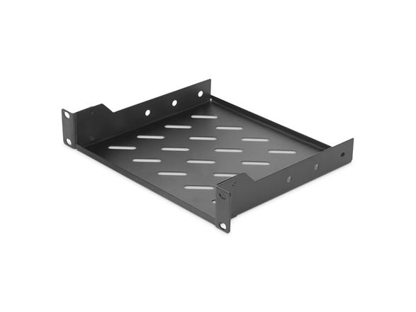 Digitus DN-10-TRAY-2-B - Rack-hylle - svart, RAL 9005 - 1U - 10"