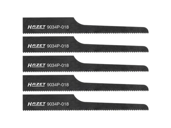 HAZET 9034P-018/5, Stikksagblad, Svart, 9,3 cm, 5 stykker