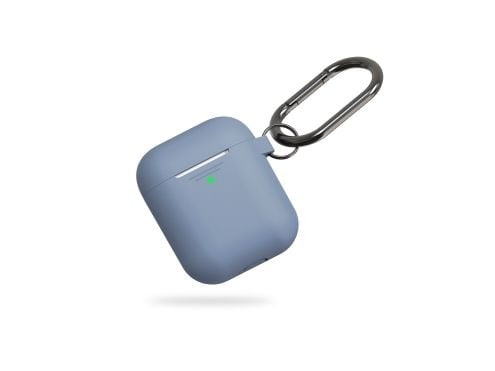 KeyBudz Elevate avaimenperä - Langattomien kuulokkeiden kotelo - pehmeä silikoni - koboltin sininen - Apple AirPods -laitteille (1. sukupolvi, 2. s...