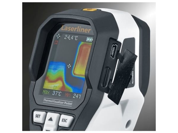 Laserliner ThermoVisualizer Pocket, -20 - 650 °C, 33°, 8 - 14 µm, 150 mK, 9 Hz, Mix, Termisk
