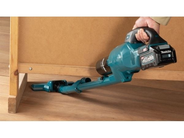 Makita XGT CL003GZ - Støvsuger - pinne/håndholdt (2-i-1) - uten pose - uten kabel - blå ingen lader