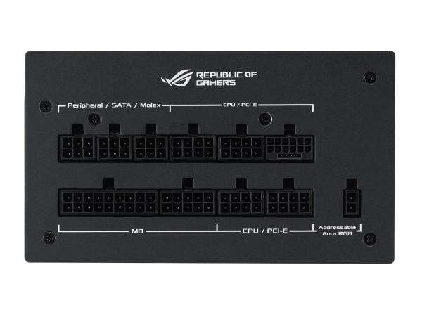 ASUS ROG Strix - Aura Edition - strømforsyning (intern) - ATX12V 3.0/ EPS12V - 80 PLUS Gold - AC 100-240 V - 1200 watt