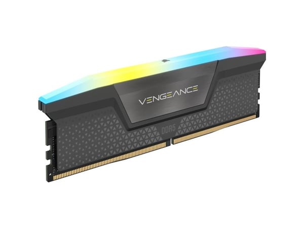 CORSAIR Vengeance RGB - DDR5 - sett - 64 GB: 4 x 16 GB - DIMM 288-pin - 6000 MHz / PC5-48000 - CL36 - 1.35 V - ikke-bufret - svart