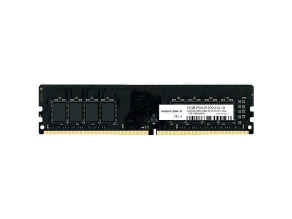 Innovation IT 2666 16GB CL19-19-19 1.20V LD 8-Chip, 16 GB, 1 x 16 GB, DDR4, 2666 MHz, 288-pin DIMM