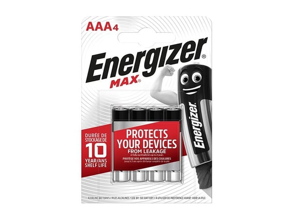 Energizer AAA batteri Max Alkali Mangan 1,5 V 4 stk