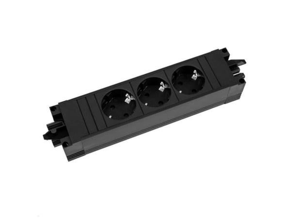 Bachmann STEP BASE - Effektband - AC 250 V - ingång: GST18i3 - utgångskontakter: 3 (power CEE 7/3) - svart