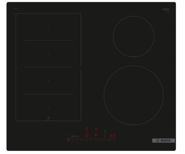 Bosch Serie | 6 PIX61RHC1E - Induksjonskomfyrtopp - 4 plater - Nisje - bredde: 56 cm - dybde: 49 cm - uten ramme - svart