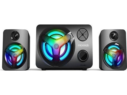 Microlab U210, 2.1 kanaler, Ledning & Trådløs, 11 W, 45 - 18000 Hz, Sort