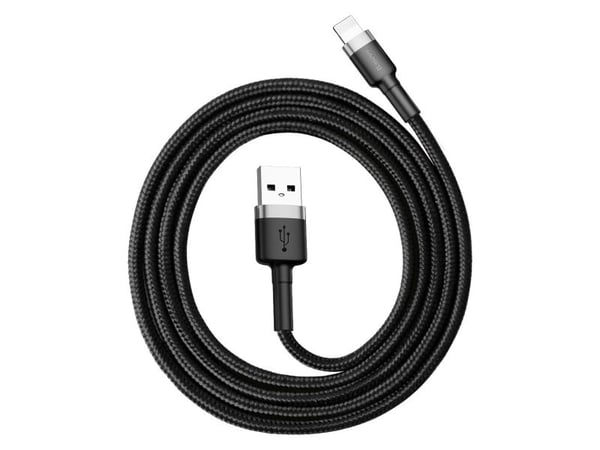 Baseus CALKLF-BG1, 1 m, USB A, Sort, Grå