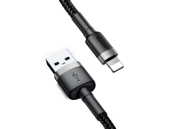 Baseus CALKLF-BG1, 1 m, USB A, Sort, Grå