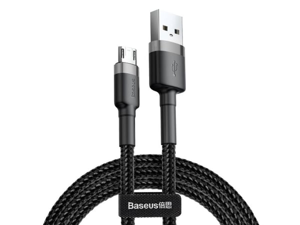 Baseus CAMKLF-BG1, 1 m, USB A, USB C, USB 2.0, Sort