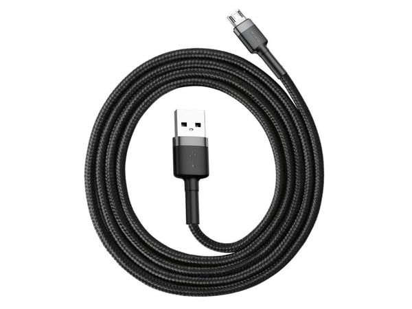 Baseus CAMKLF-BG1, 1 m, USB A, USB C, USB 2.0, Sort