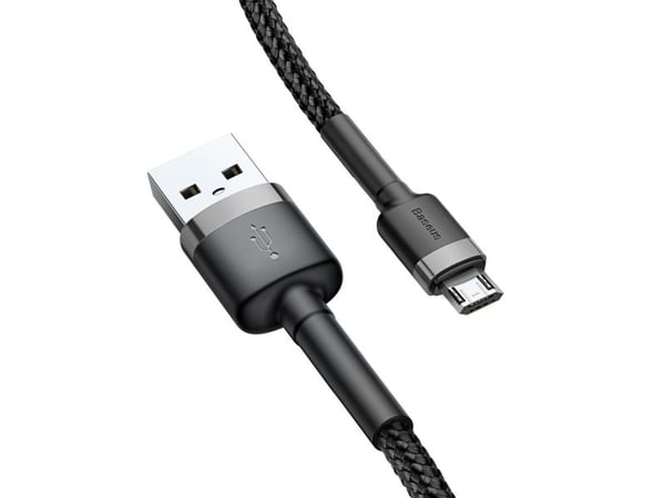 Baseus CAMKLF-BG1, 1 m, USB A, USB C, USB 2.0, Sort
