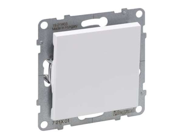 Legrand SUNO - Yksinapainen kytkin - 10 AX - 250 V~ - automaattiset liittimet, valkoinen - Legrand 721101 himp