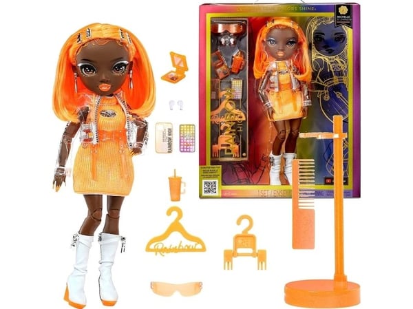 Rainbow High Orange Fashion Doll -Michelle St. Charles, Motedukke, Hunkjønn, 4 år, Gutt/Jente, Flerfarget