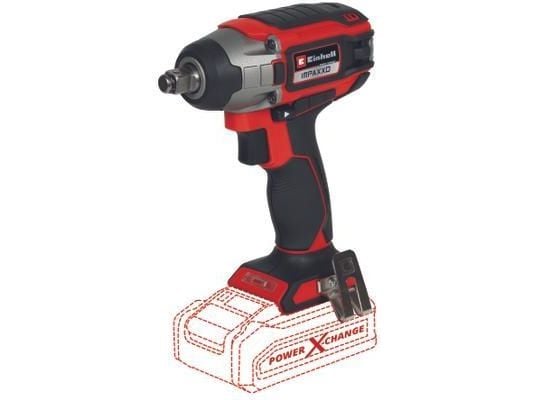 Einhell IMPAXXO 18/230, Slagtrekker, Pistolhåndtak, 1/2", Hurtigutløsende chuck, Sort, Rød, Børsteløs - SOLO