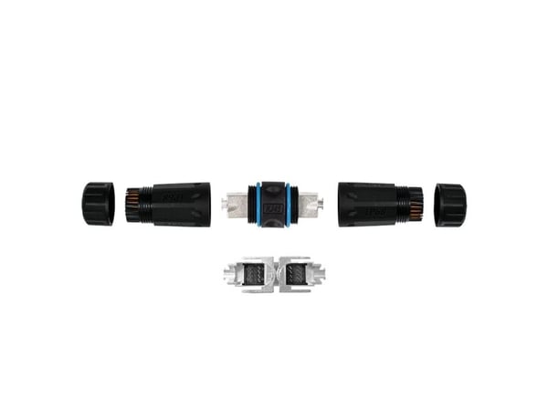 LogiLink NP0087, IDC, Sort, Hankjønn, Rett, Polyamid, Cat8