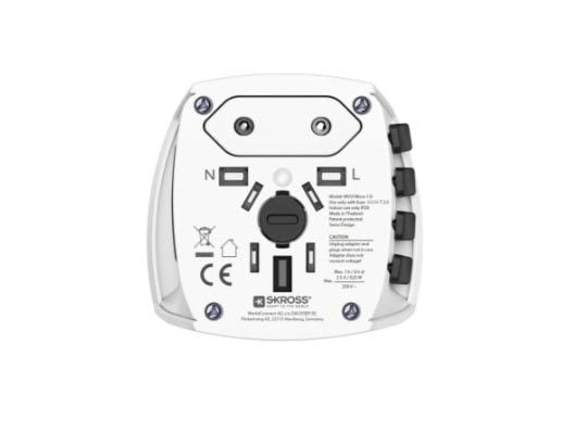 Hama MUV Micro, Universal, Universal, tyyppi A, tyyppi C (Europlug), tyyppi G (UK), tyyppi I (AU), tyyppi A, tyyppi B, tyyppi C, tyyppi D (UK), tyy...