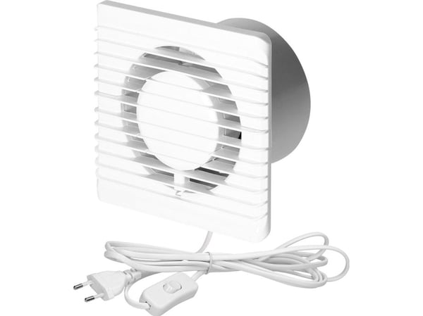 Orno baderomsvifte 125 mm - kabel med bryter