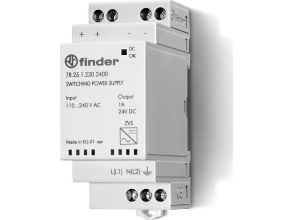 Finder 78.25.1.230.2400 DIN-skinne strømforsyning 24 V/DC 1 A 25 W