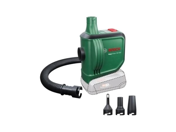 Bosch EasyInflate 18V-500, Universell, 0,03 stang, 530 l/min, Grønn, 0 - 0,5 psi, 0,5 m - SOLO