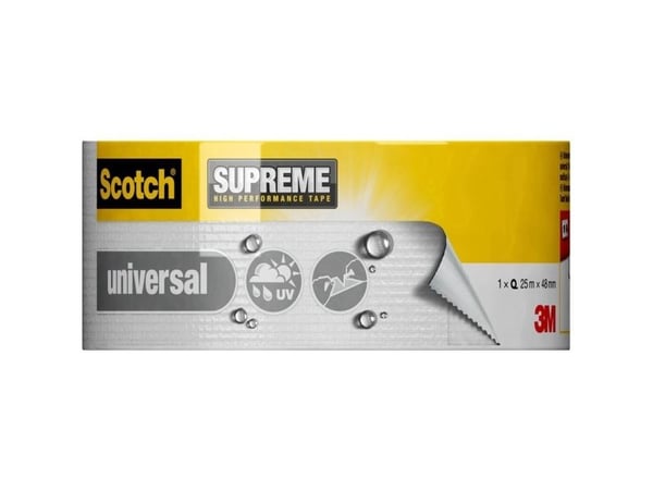 3M Universal, Valkoinen, Niputus, Kiinnittävä, Suojaava, Korjaus, Tiivistävä, 25 m, 48 mm, 6 kpl
