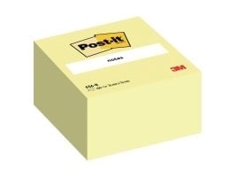 Post-it® Notes kubusblok Canary Yellow, gul, 76 mm x 76 mm, 450 ark