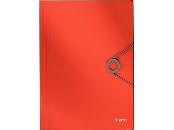 Leitz 45631020, Läppäkansio, A4, Polypropeeni (PP), Punainen, 150 arkkia, 80 g/m²