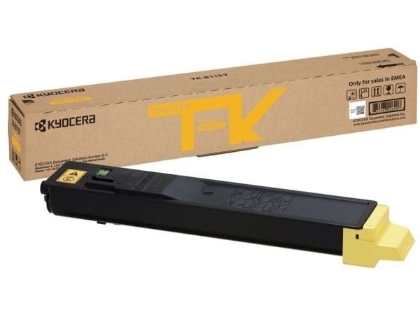 KYOCERA TK-8115Y, 6000 sivua, Keltainen, 1 kpl
