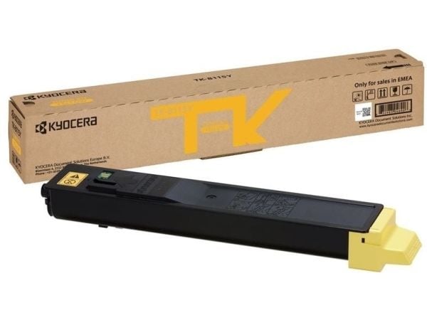 KYOCERA TK-8115Y, 6000 sivua, Keltainen, 1 kpl