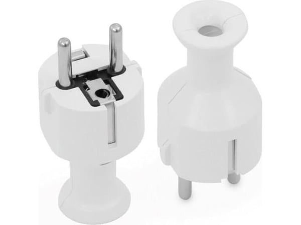 Montis rakt stickpropp, demonterbar WT-40 vit (Montis MT020-B), polsk produkt