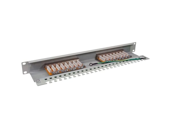 InLine 76216, RJ-45, Grå, Reolmontering, 1U