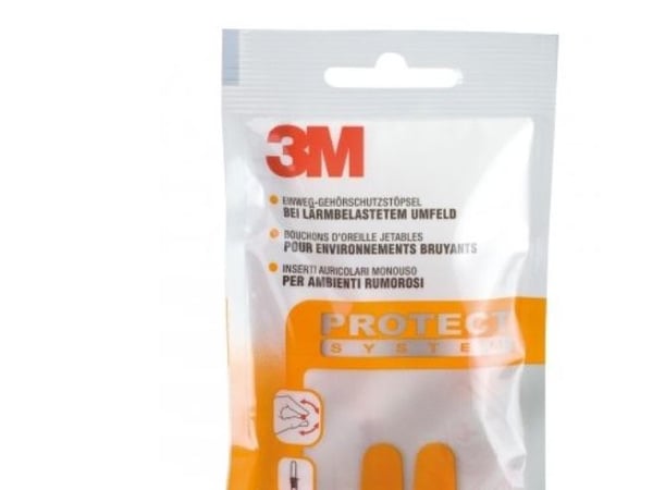 3M 1100C, Engångsöronproppar, Orange, 37 dB, Skum, Blåsa, 10 styck