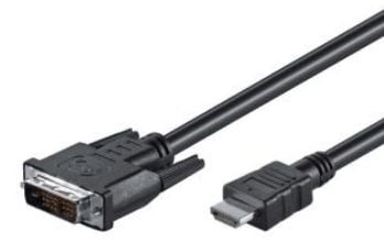 M-CAB - Adapterkabel - HDMI hann til DVI-D hann - 5 m - svart