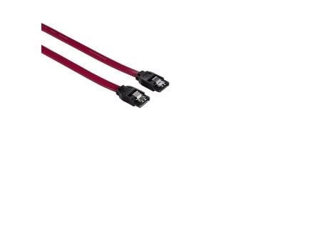 Hama - SATA-kabel - Serial ATA 150/300/600 - SATA til SATA - 45 cm - flat - rød